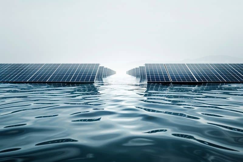 Optimisation de l'espace et avenir des centrales solaires flottantes