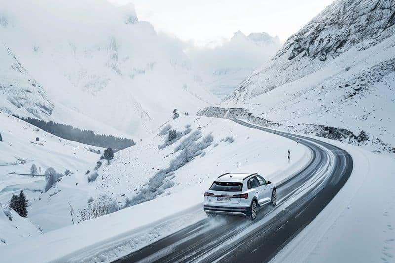 Optimisation de la conduite en hiver : Audi A6 Avant e-tron